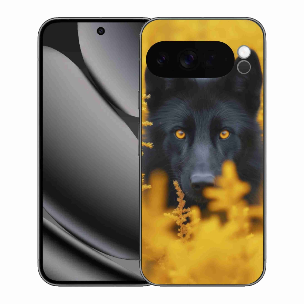 Gelový kryt mmCase na Google Pixel 10 Pro XL - černý vlk 2