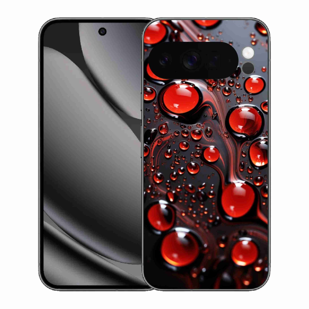 Gelový kryt mmCase na Google Pixel 10 Pro XL - červené kapky 2