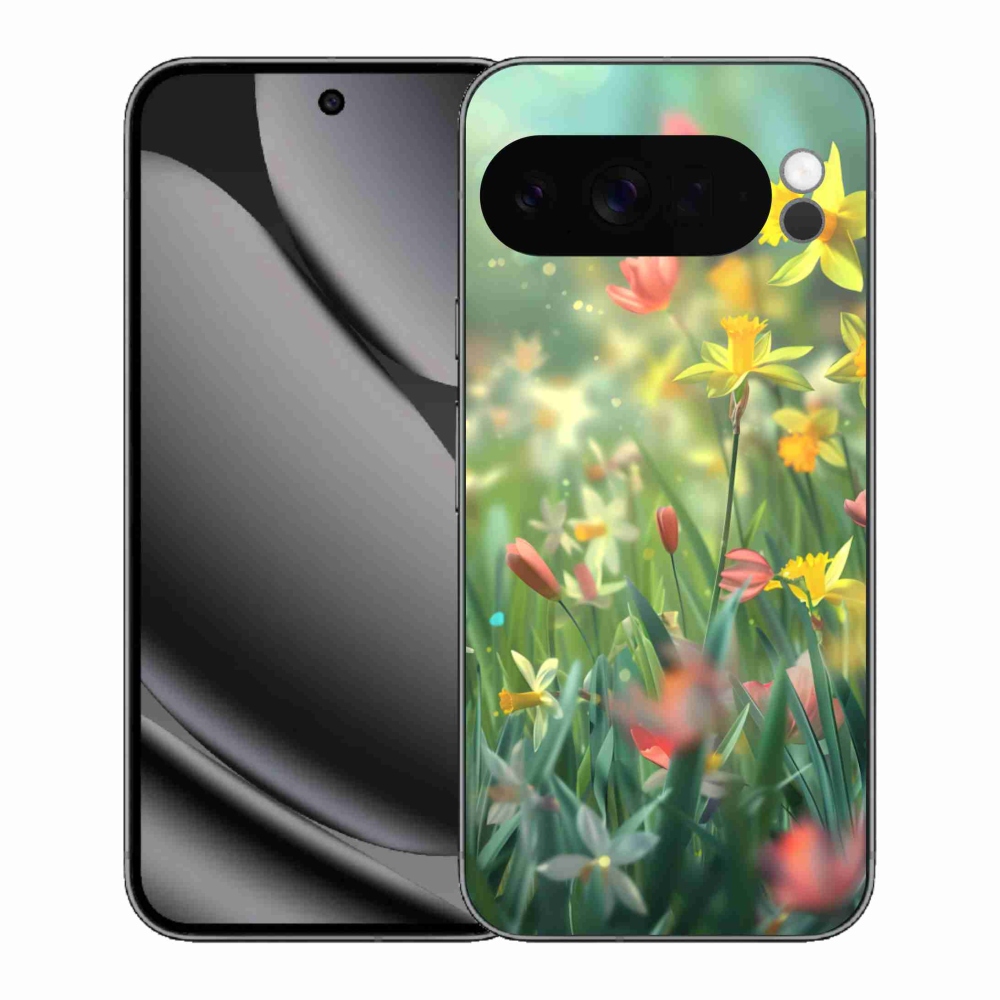 Gelový kryt mmCase na Google Pixel 10 Pro XL - jarní květy