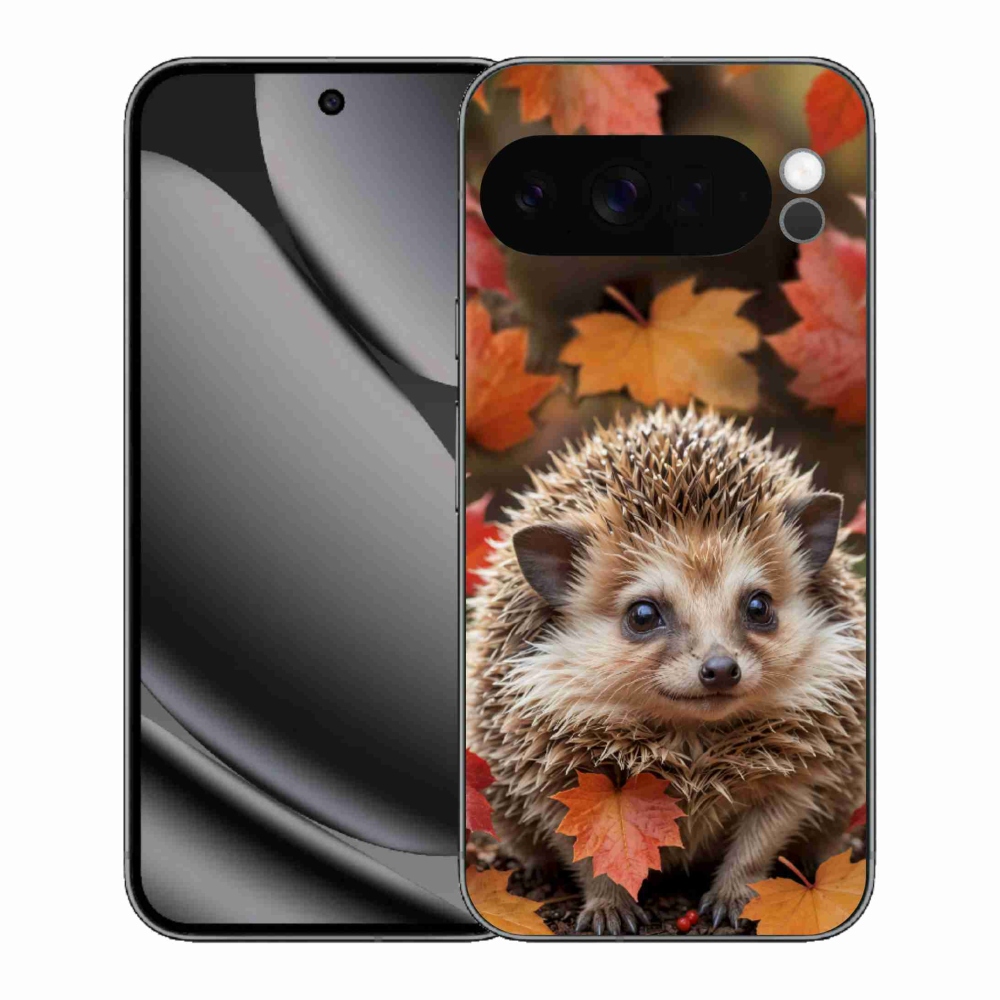 Gelový kryt mmCase na Google Pixel 10 Pro XL - ježek v listí