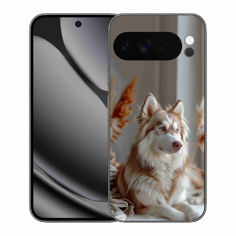 Gelový kryt mmCase na Google Pixel 10 Pro XL - klidný sibiřský husky