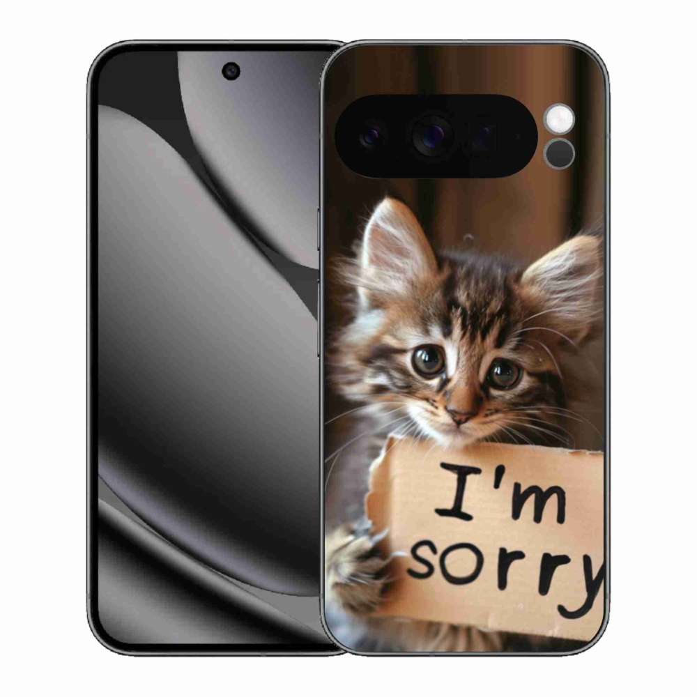 Gelový kryt mmCase na Google Pixel 10 Pro XL - kočíčí omluva