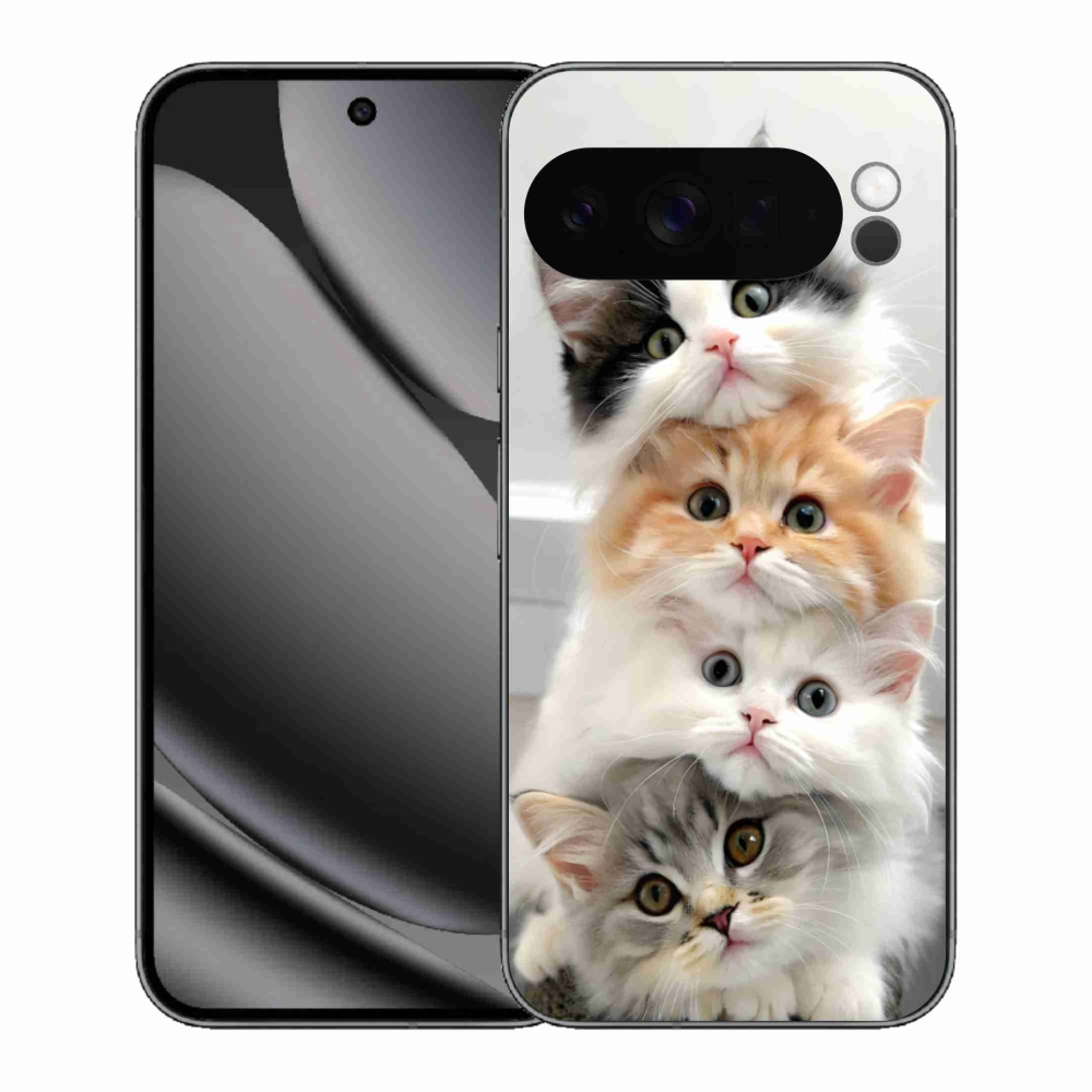 Gelový kryt mmCase na Google Pixel 10 Pro XL - kočičí parta