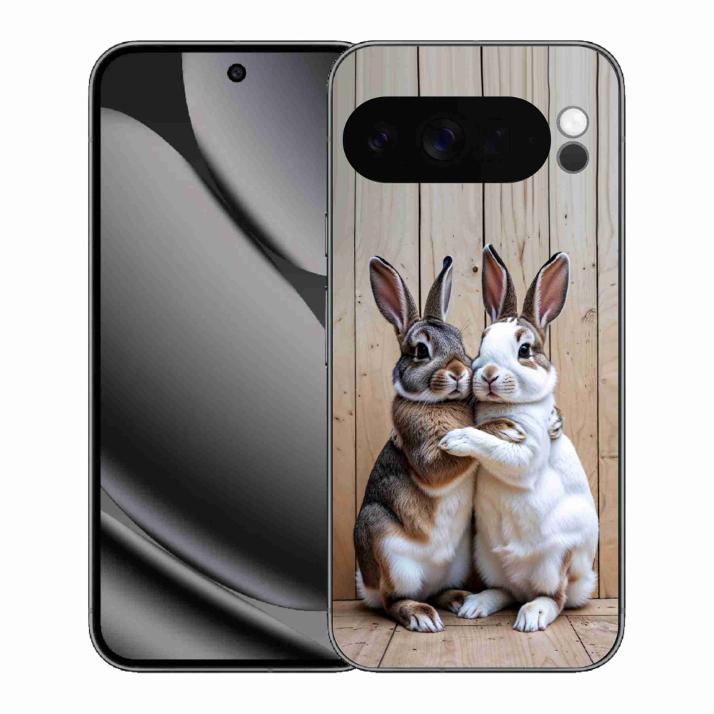 Gelový kryt mmCase na Google Pixel 10 Pro XL - králičí pár