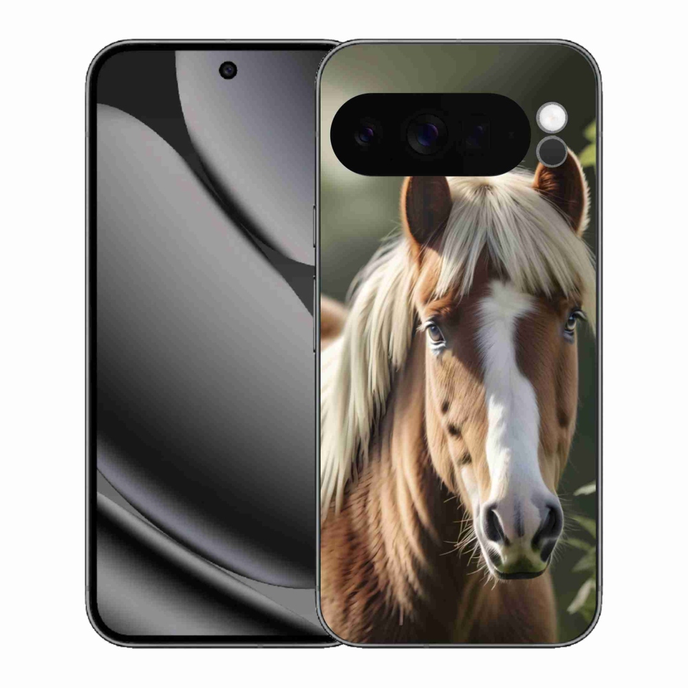 Gelový kryt mmCase na Google Pixel 10 Pro XL - kůň se světlou hřívou
