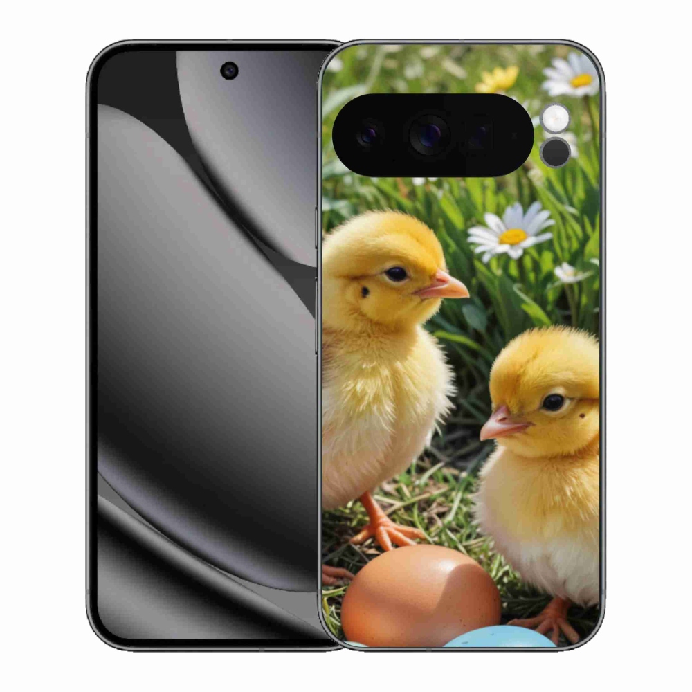 Gelový kryt mmCase na Google Pixel 10 Pro XL - kuřátka