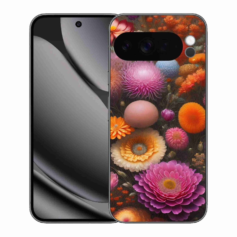 Gelový kryt mmCase na Google Pixel 10 Pro XL - květinová kompozice