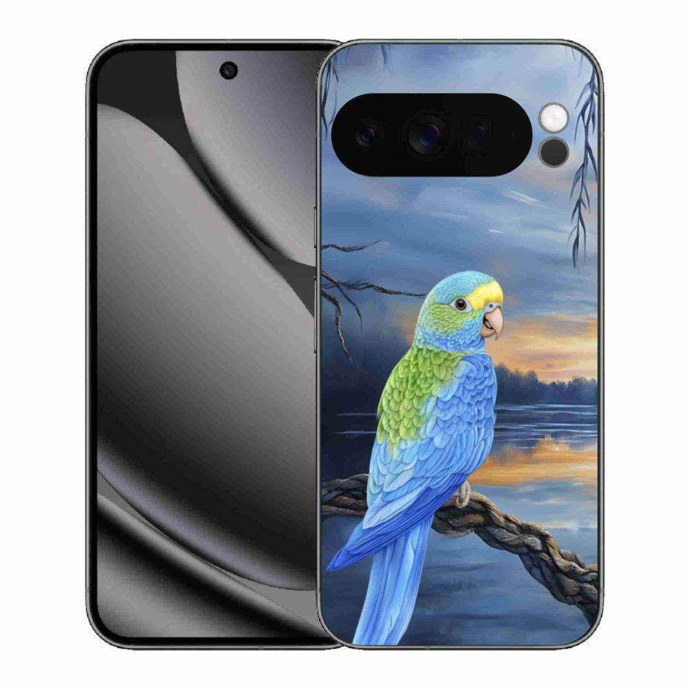 Gelový kryt mmCase na Google Pixel 10 Pro XL - modrý papoušek