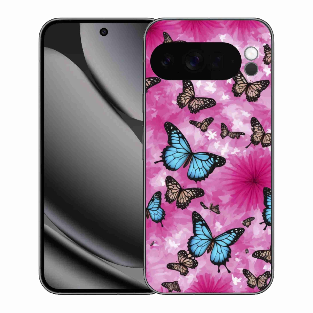 Gelový kryt mmCase na Google Pixel 10 Pro XL - motýlí zahrada