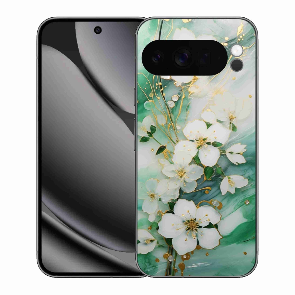 Gelový kryt mmCase na Google Pixel 10 Pro XL - něžné květy