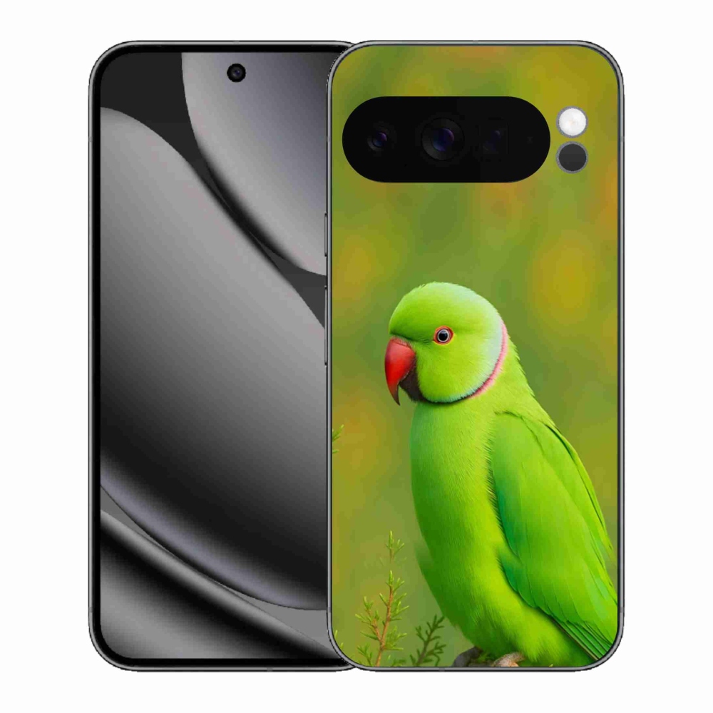 Gelový kryt mmCase na Google Pixel 10 Pro XL - papoušek alexandr 2