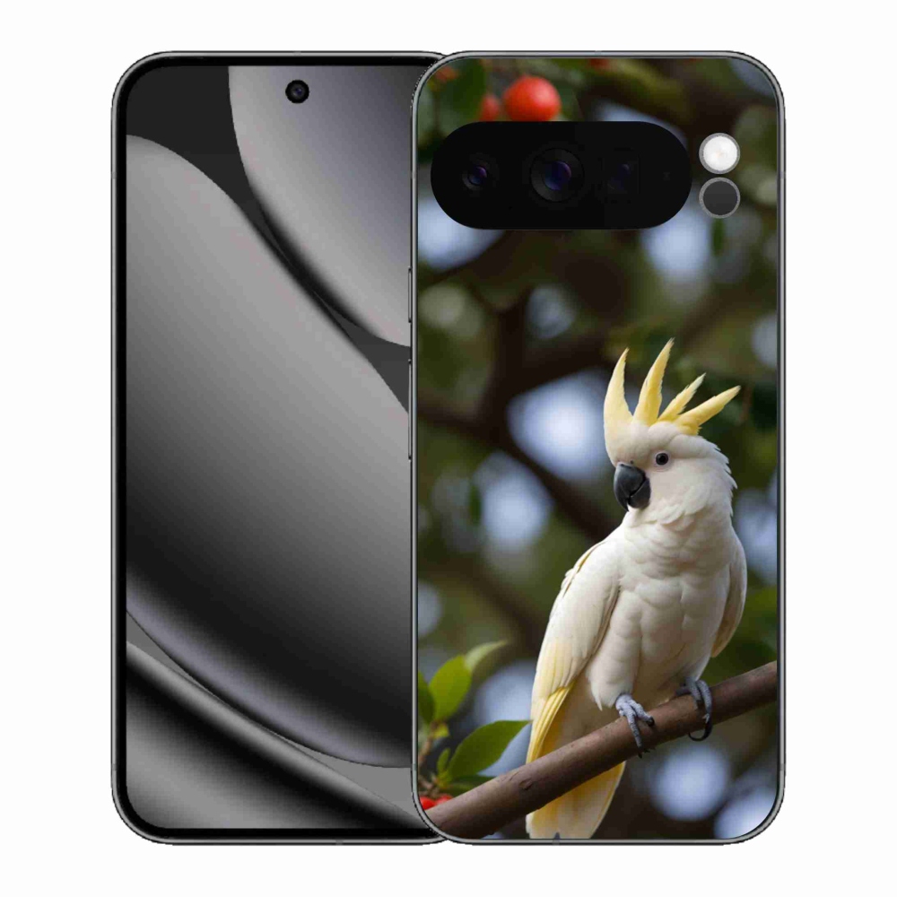 Gelový kryt mmCase na Google Pixel 10 Pro XL - papoušek kakadu 3