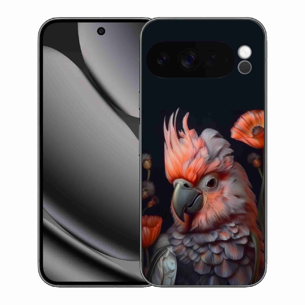 Gelový kryt mmCase na Google Pixel 10 Pro XL - papoušek kakadu v barvách