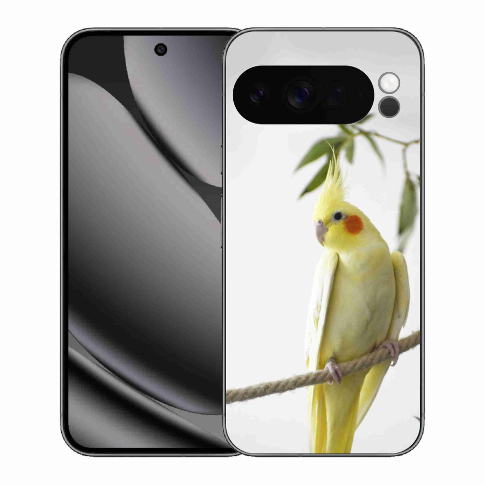 Gelový kryt mmCase na Google Pixel 10 Pro XL - papoušek korela chocholatá