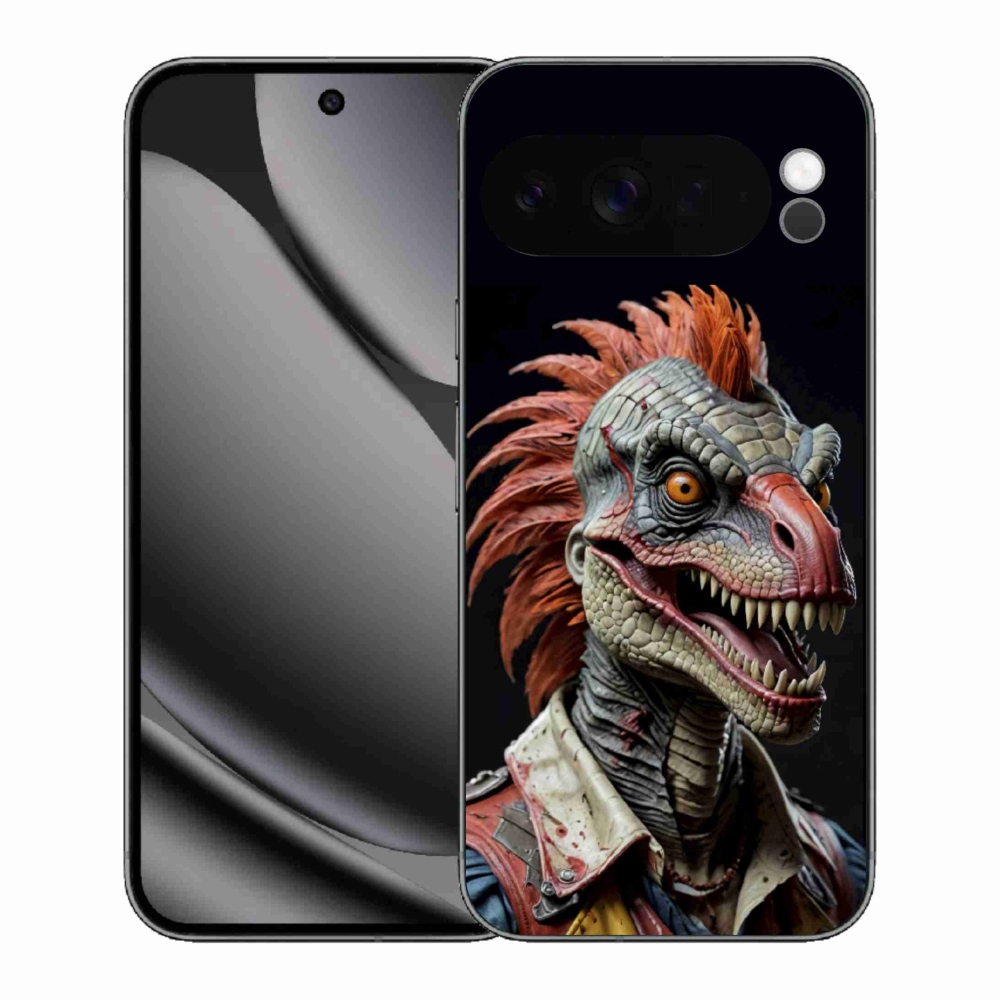 Gelový kryt mmCase na Google Pixel 10 Pro XL - punk dinosaurus