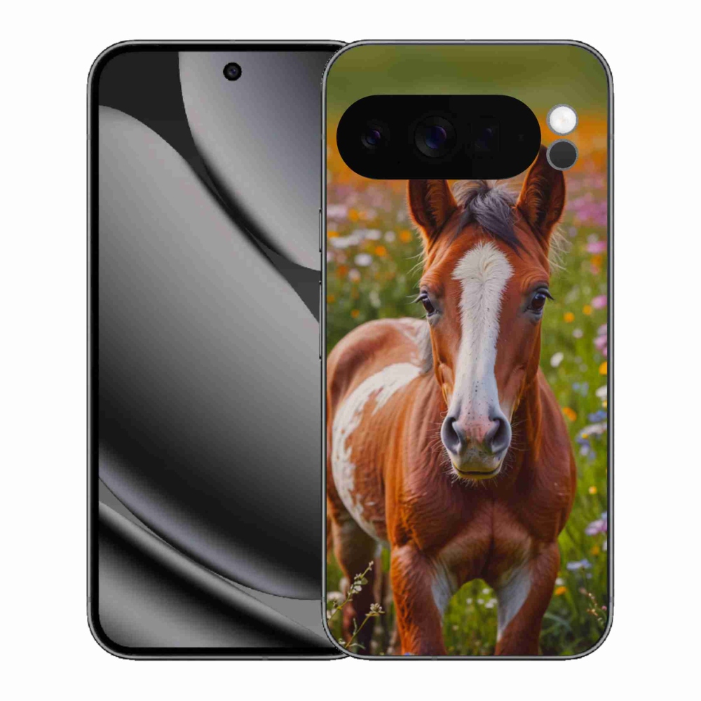 Gelový kryt mmCase na Google Pixel 10 Pro XL - roztomilé hříbě