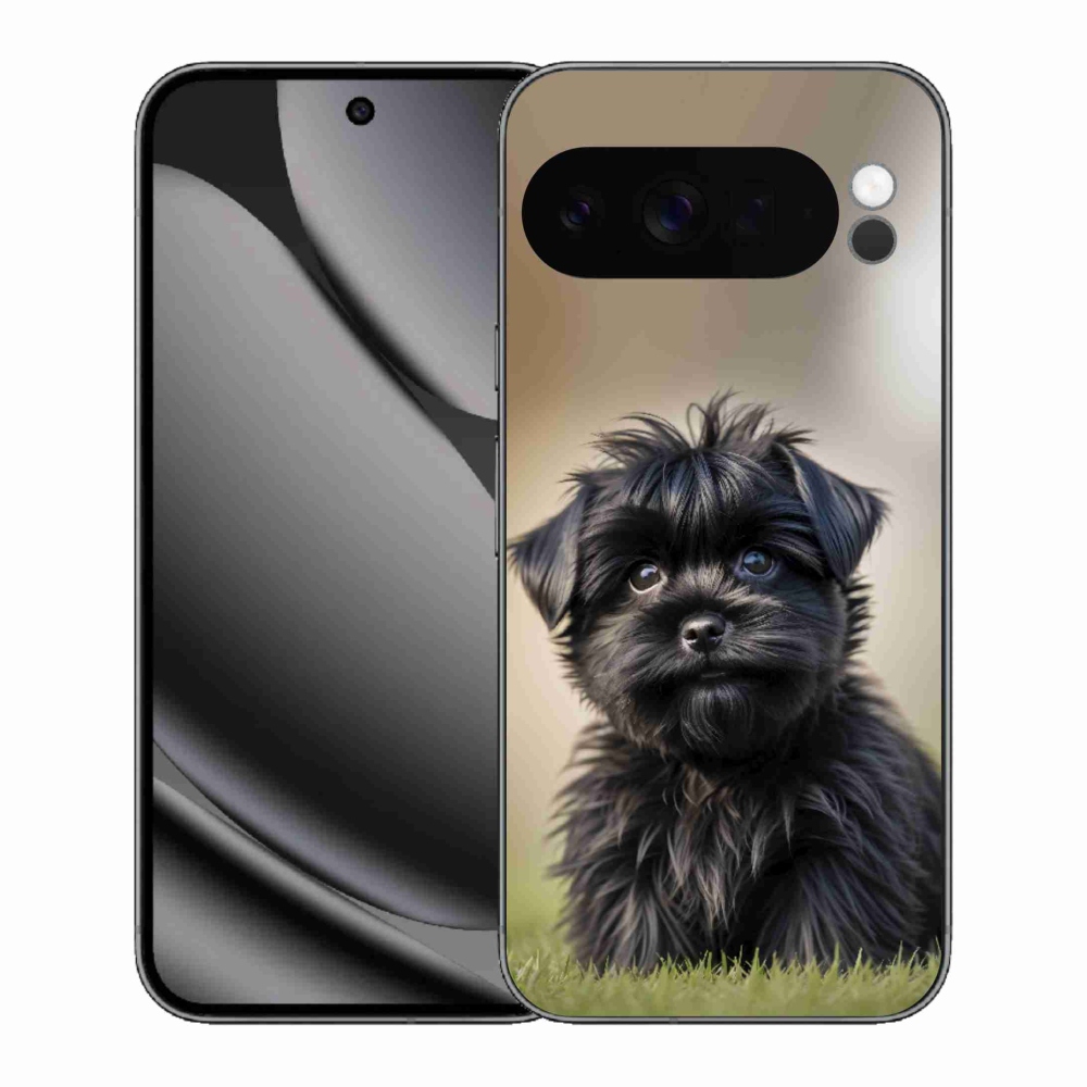 Gelový kryt mmCase na Google Pixel 10 Pro XL - roztomilý černý pejsek
