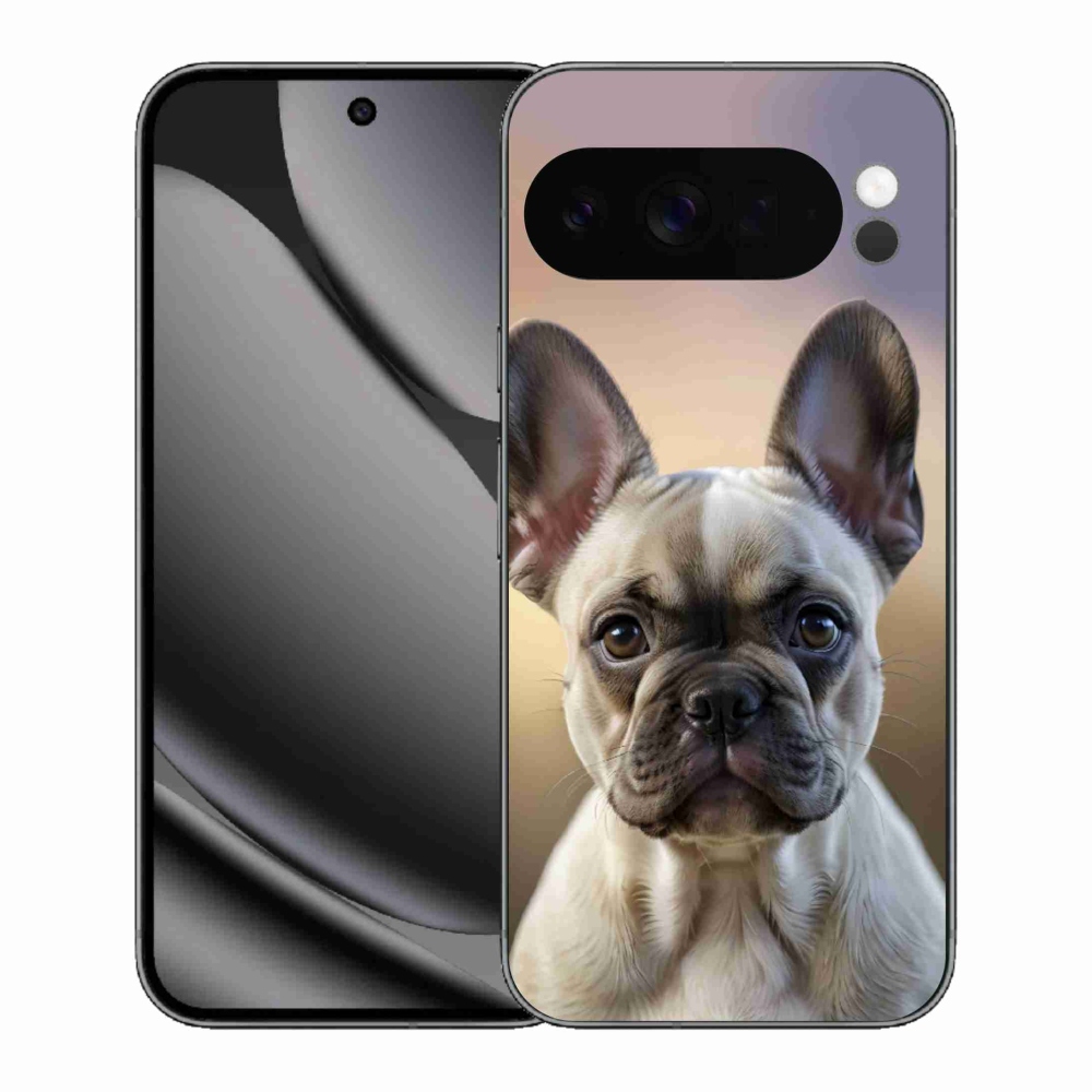 Gelový kryt mmCase na Google Pixel 10 Pro XL - roztomilý francouzský buldoček