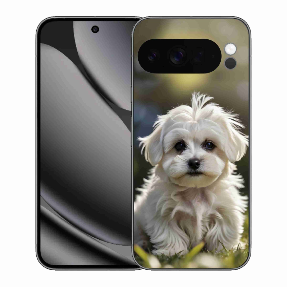 Gelový kryt mmCase na Google Pixel 10 Pro XL - roztomilý maltézský psík