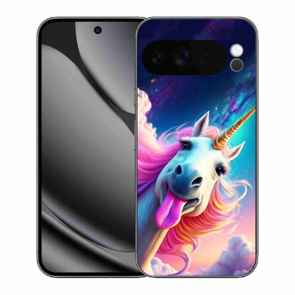 Gelový kryt mmCase na Google Pixel 10 Pro XL - šílený jednorožec