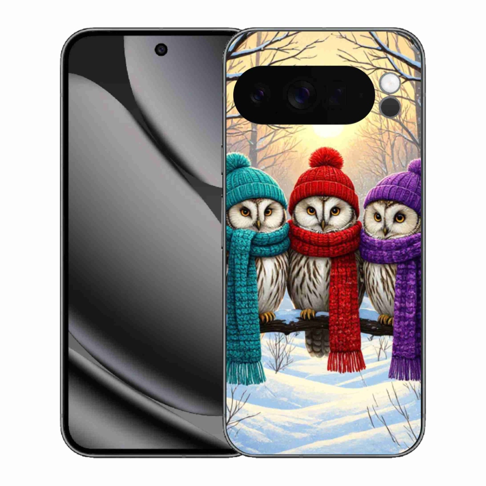 Gelový kryt mmCase na Google Pixel 10 Pro XL - soví přátelé
