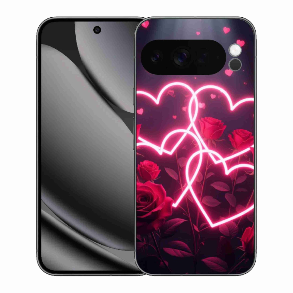 Gelový kryt mmCase na Google Pixel 10 Pro XL - srdce lásky