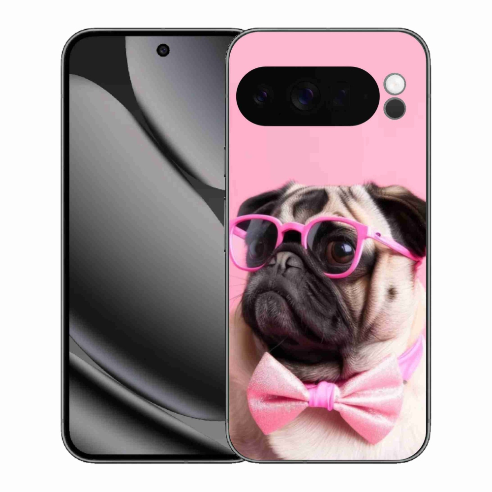Gelový kryt mmCase na Google Pixel 10 Pro XL - stylový mops