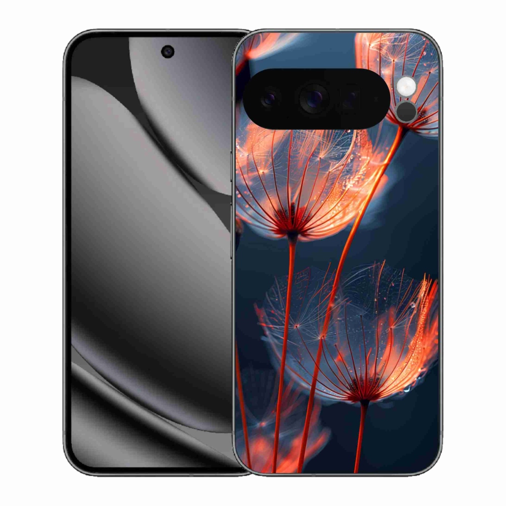 Gelový kryt mmCase na Google Pixel 10 Pro XL - světélkující chmýří