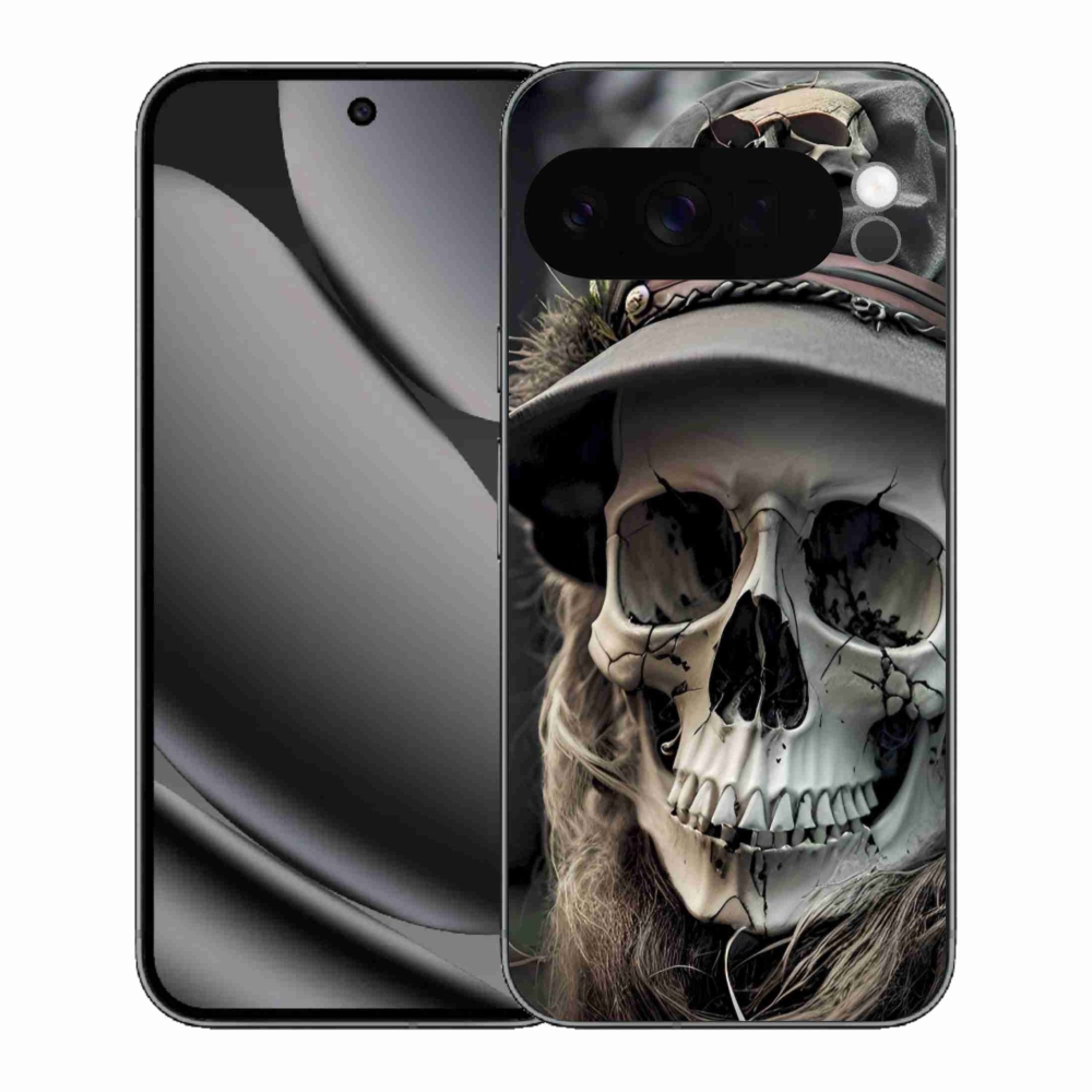 Gelový kryt mmCase na Google Pixel 10 Pro XL - temná lebka