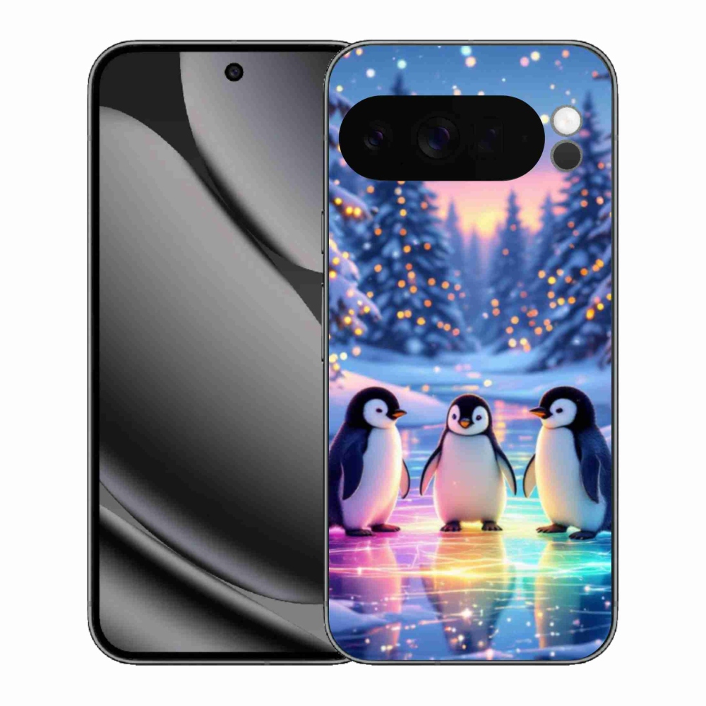 Gelový kryt mmCase na Google Pixel 10 Pro XL - tučnáci