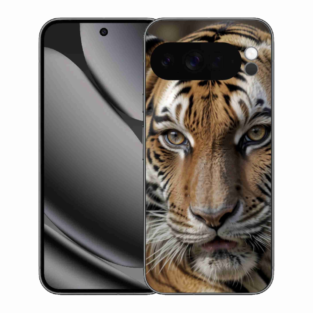 Gelový kryt mmCase na Google Pixel 10 Pro XL - tygří pohled
