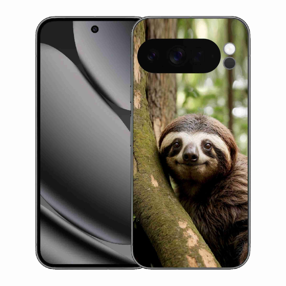 Gelový kryt mmCase na Google Pixel 10 Pro XL - usměvavý lenochod