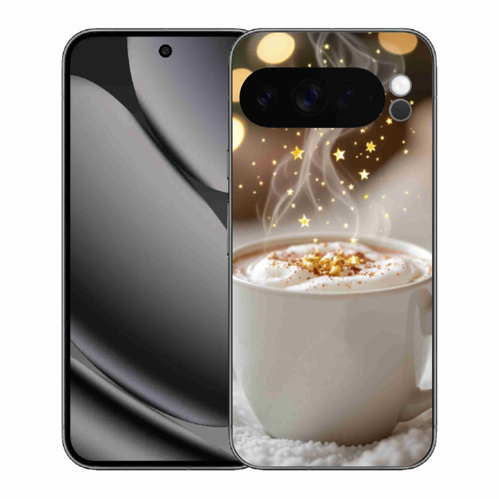 Gelový kryt mmCase na Google Pixel 10 Pro XL - vánoční horký nápoj
