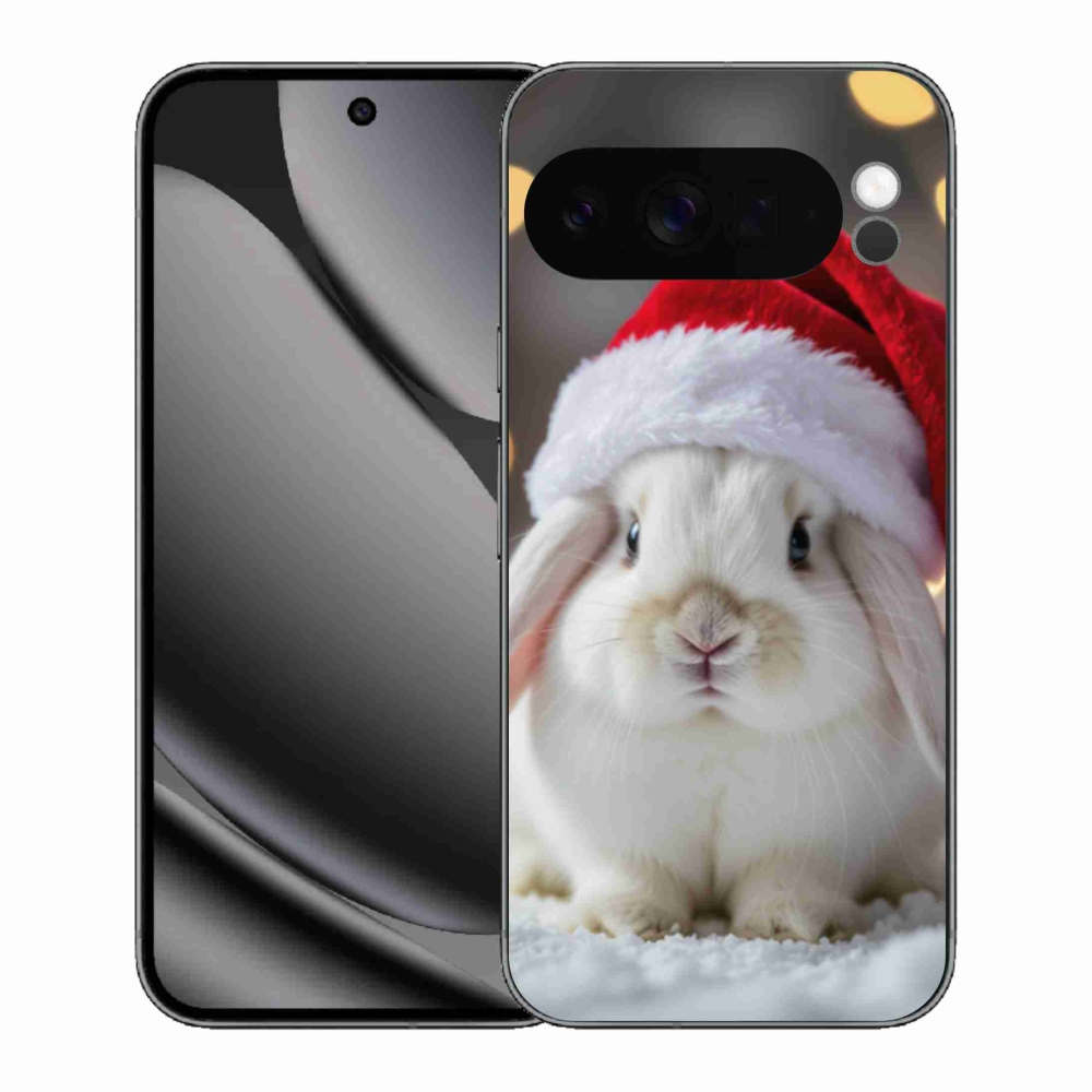 Gelový kryt mmCase na Google Pixel 10 Pro XL - vánoční králík