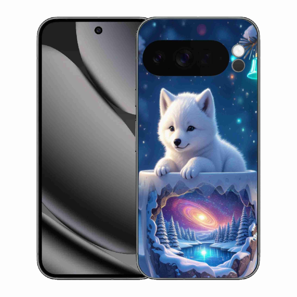Gelový kryt mmCase na Google Pixel 10 Pro XL - vánoční štěně