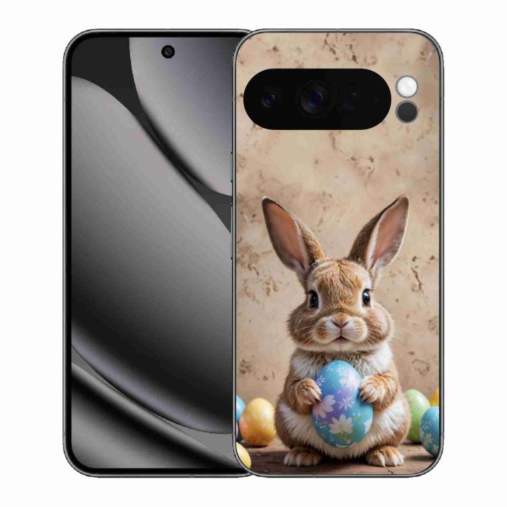 Gelový kryt mmCase na Google Pixel 10 Pro XL - velikonoční králíček