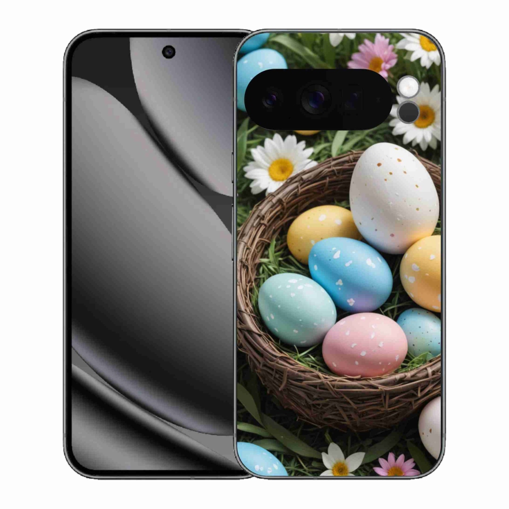 Gelový kryt mmCase na Google Pixel 10 Pro XL - velikonoční vajíčka 2