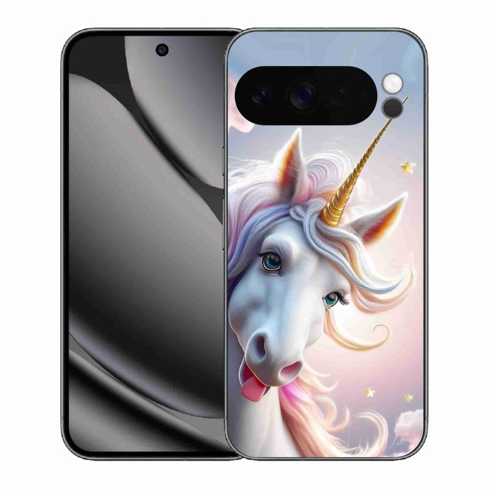 Gelový kryt mmCase na Google Pixel 10 Pro XL - veselý jednorožec