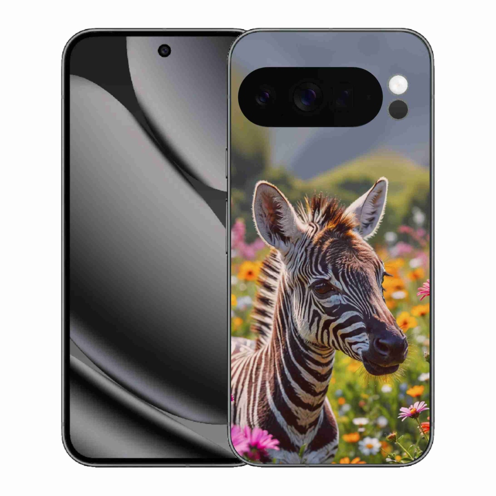 Gelový kryt mmCase na Google Pixel 10 Pro XL - zebra na louce