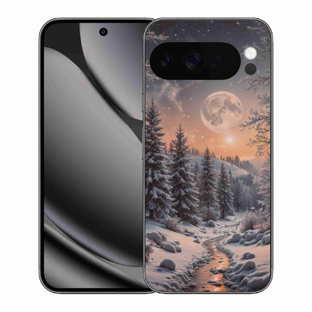 Gelový kryt mmCase na Google Pixel 10 Pro XL - zimní krajina 2