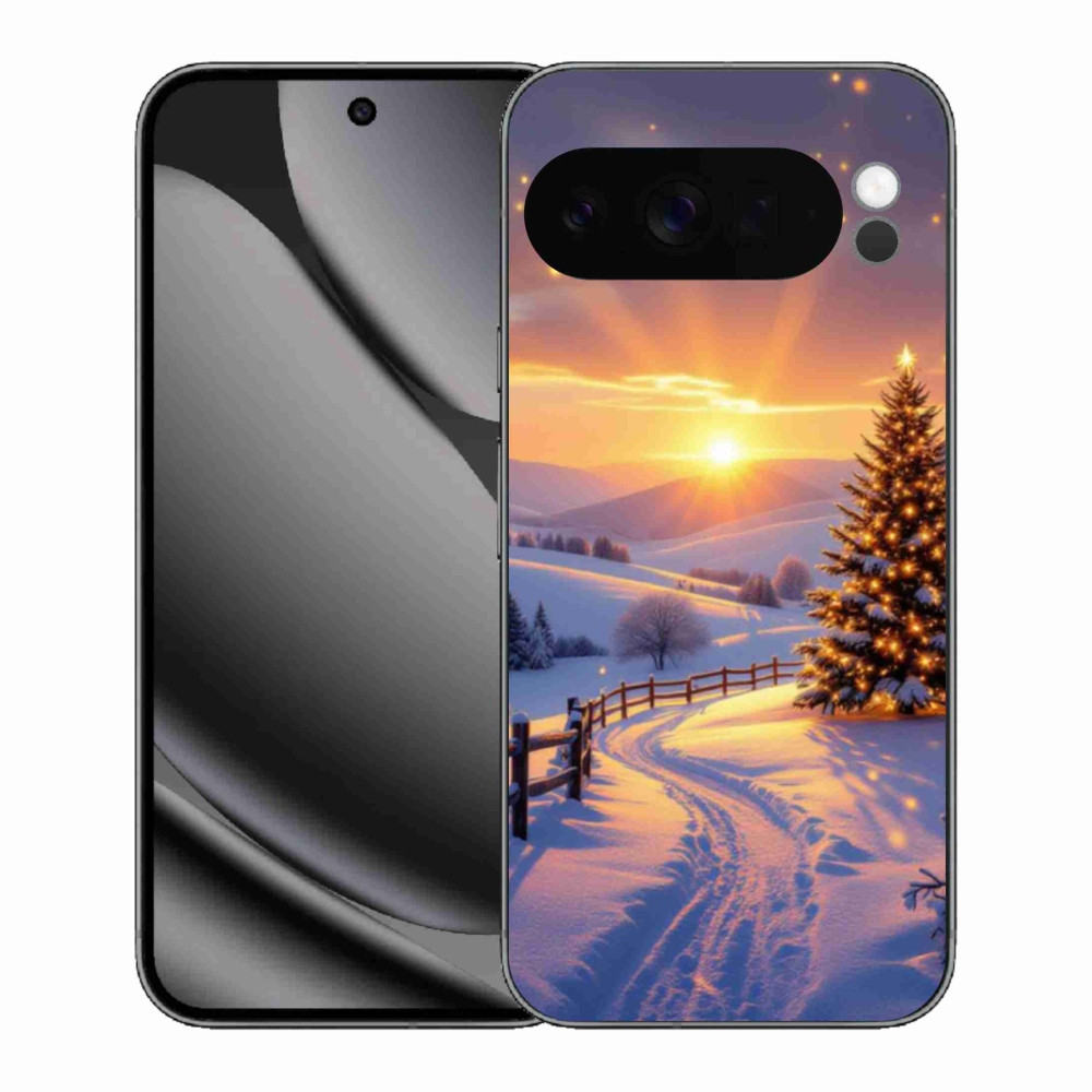 Gelový kryt mmCase na Google Pixel 10 Pro XL - zimní krajina