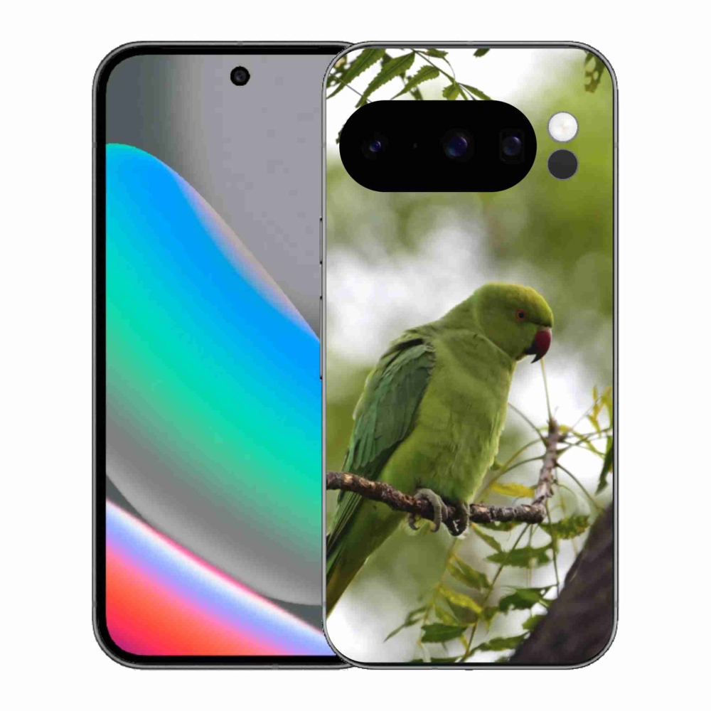Gelový kryt mmCase na Google Pixel 10 Pro - zelený papoušek