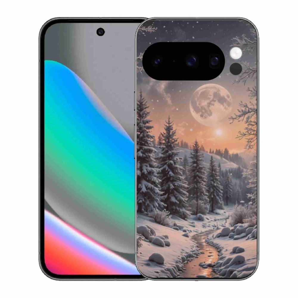 Gelový kryt mmCase na Google Pixel 10 Pro - zimní krajina 2