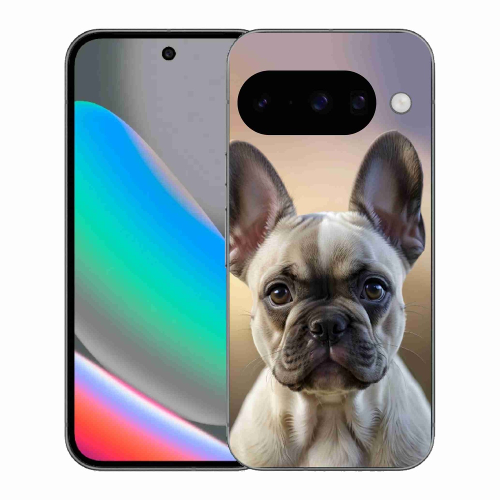 Gelový kryt mmCase na Google Pixel 10 - roztomilý francouzský buldoček