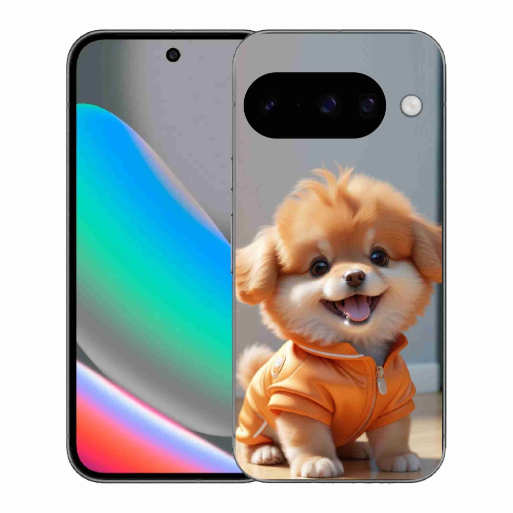Gelový kryt mmCase na Google Pixel 10 - roztomilý pomeranian v mikině
