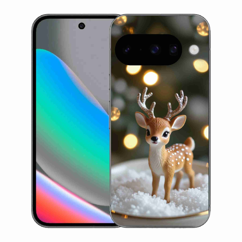 Gelový kryt mmCase na Google Pixel 10 - roztomilý vánoční jelen