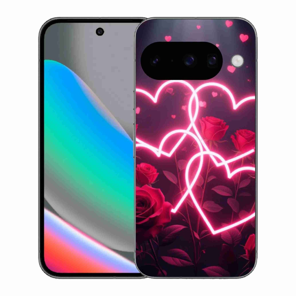 Gelový kryt mmCase na Google Pixel 10 - srdce lásky