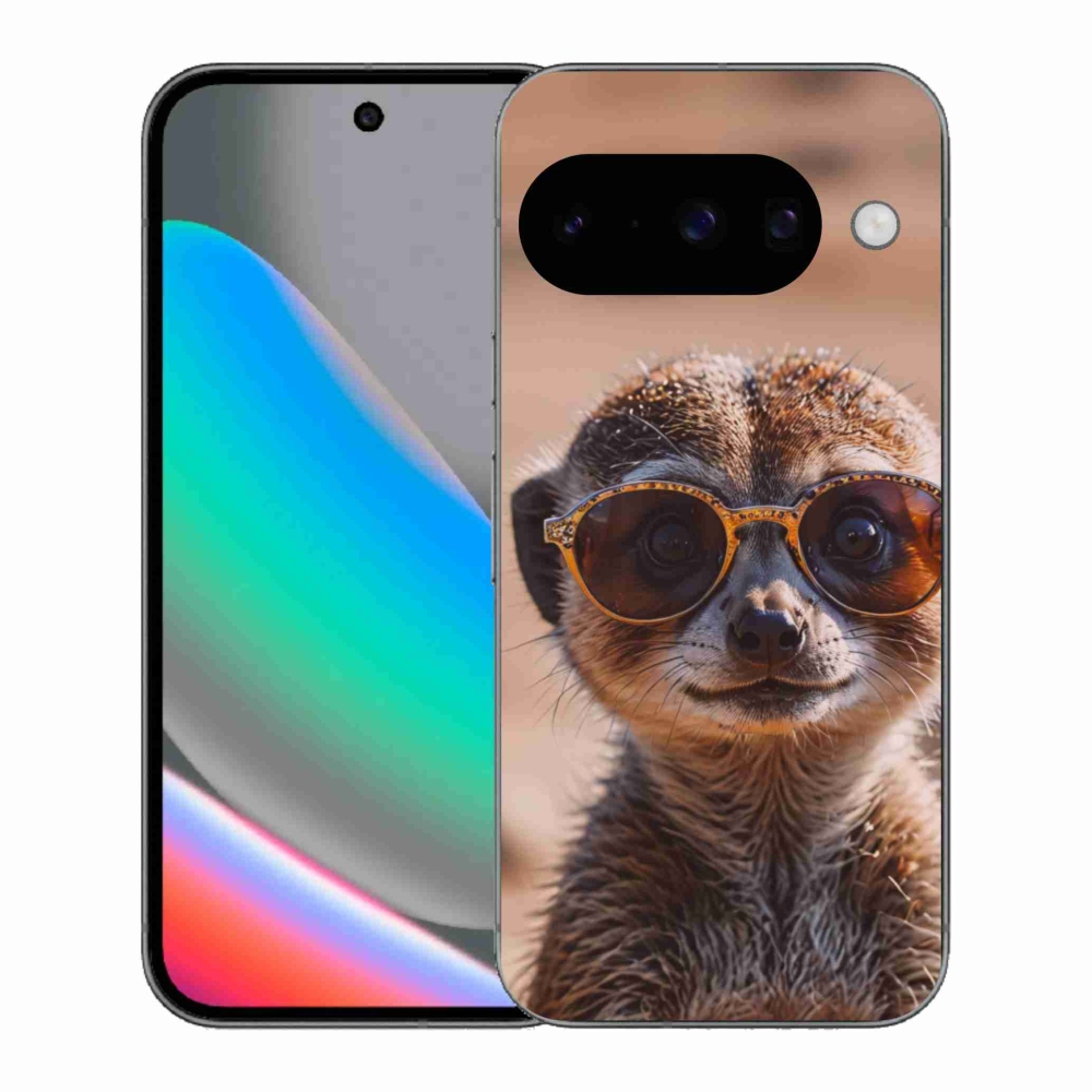 Gelový kryt mmCase na Google Pixel 10 - stylová surikata
