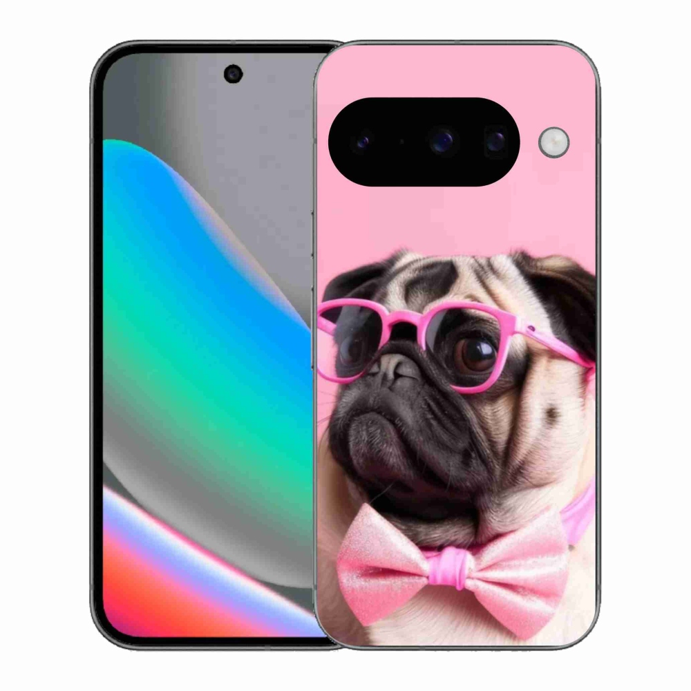 Gelový kryt mmCase na Google Pixel 10 - stylový mops