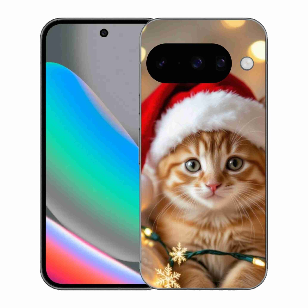 Gelový kryt mmCase na Google Pixel 10 - vánoční kotě